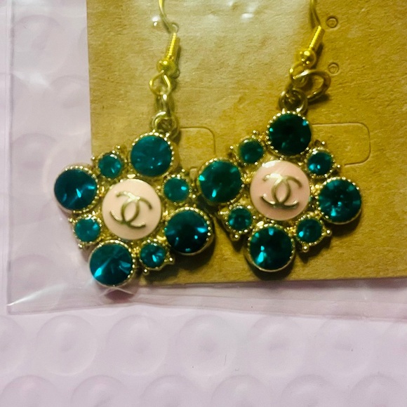 Custom Studded Lux & Designer Earrings- Chanel, Gucci, Louis Vuitton - Picture 3 of 6